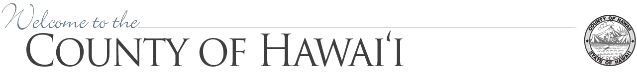 Hawaii county banner